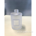 Groothandel Luxe Glass Frosted Refilleerbare 250 ml Lotion Lotion vloeistof Soap Metalen Dispenser Pompglasfles